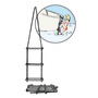 Blue nylon cord ladder, 5 polycarbonate steps